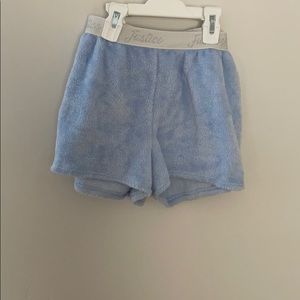 Fluffy pajama shorts.